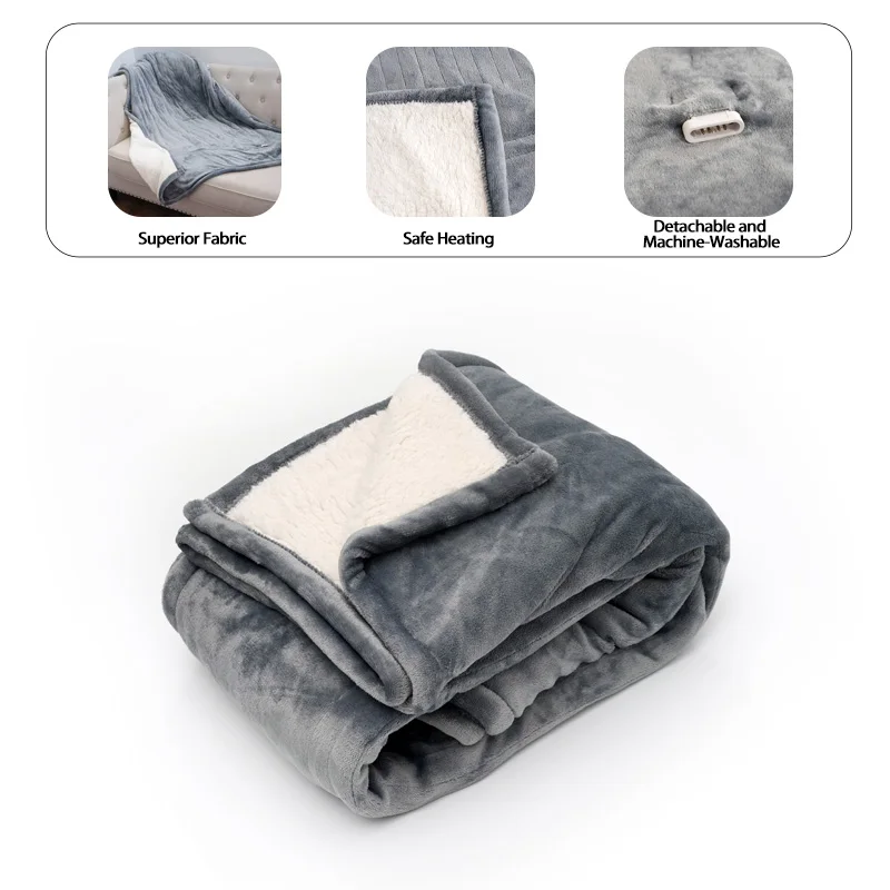 120V-100W-Electric-Heated-Blanket-Throw-New-Wearable-Indoor-Winter-Warm