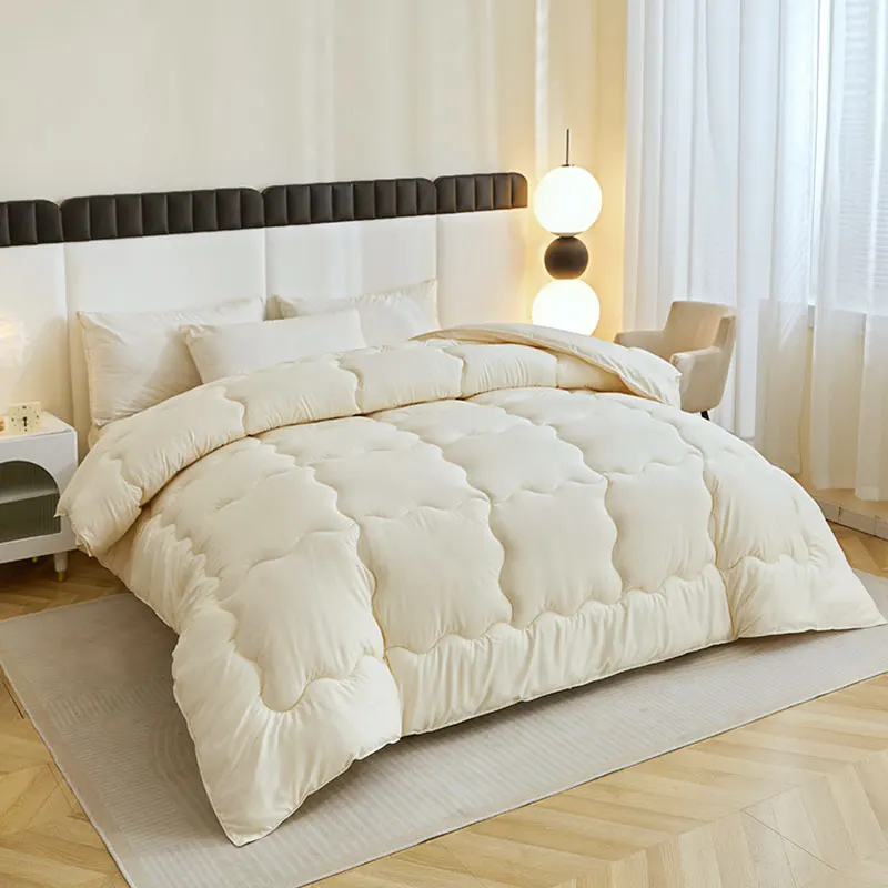 135x200-200x200-160x200-240x260-220x220cm-Luxury-Wool-Filled-Comforter-Duvet-Quilt-All-Season-Washable-Home-Hotel-Use