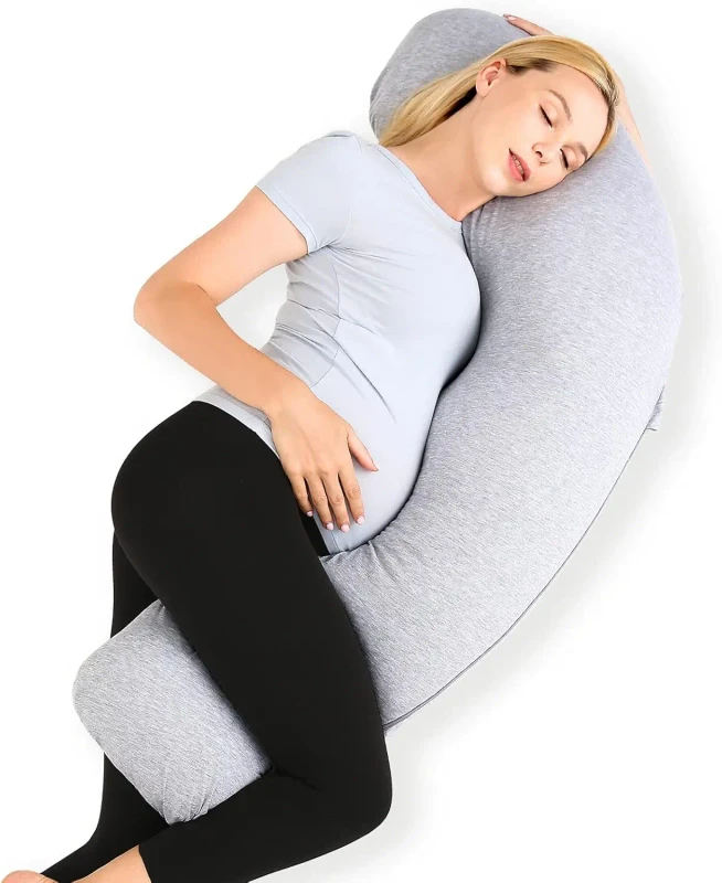 145cm-Pregnancy-Pillow-Body-Maternity-Pillow-for-Sleeping-with-Washable-Cover-Support-for-Back-Hips-Legs-Belly