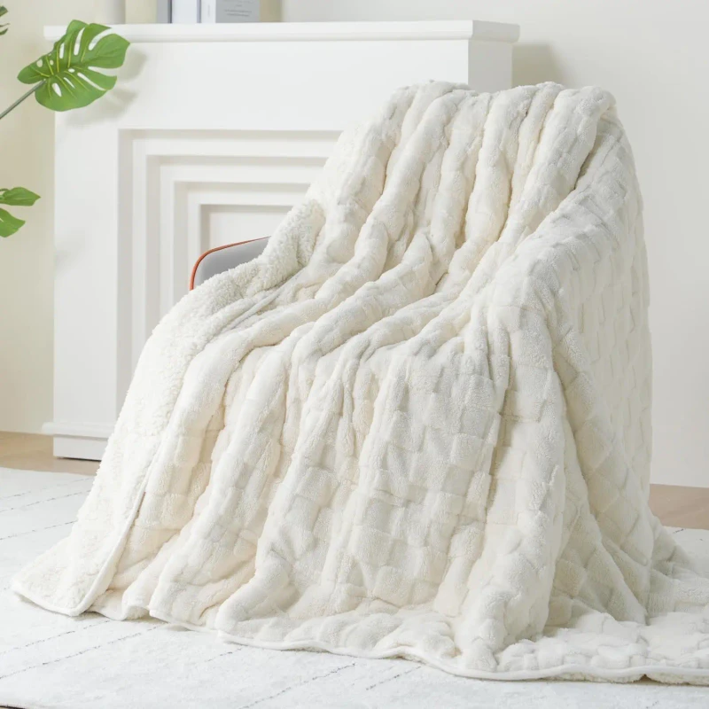 15-Lbs-Weighted-Blanket-Buttery-Soft-Solid-Color-Heavy-Duty-Throw-Bed-Calming-Dual-Sided-Fluffy-Quilted-Home-Hotel