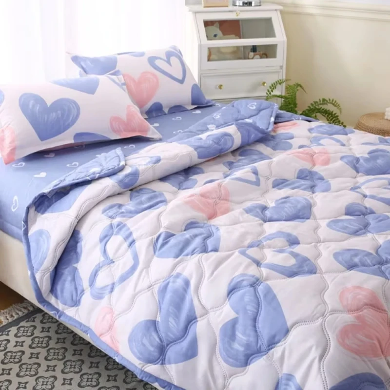 150x200CM-Comforter-Cute-Washable-Printed-Summer-Quilt-Soft-Comfortable-Thin-Wadding-Blanket