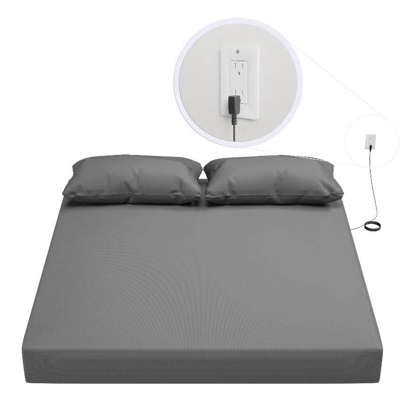 153-203CM-193-203CM-Skin-Friendly-Soft-Cotton-Grounding-Sheet-with-15-Foot-Grounding-Cord-for-Reduce-Inflammation-Pain
