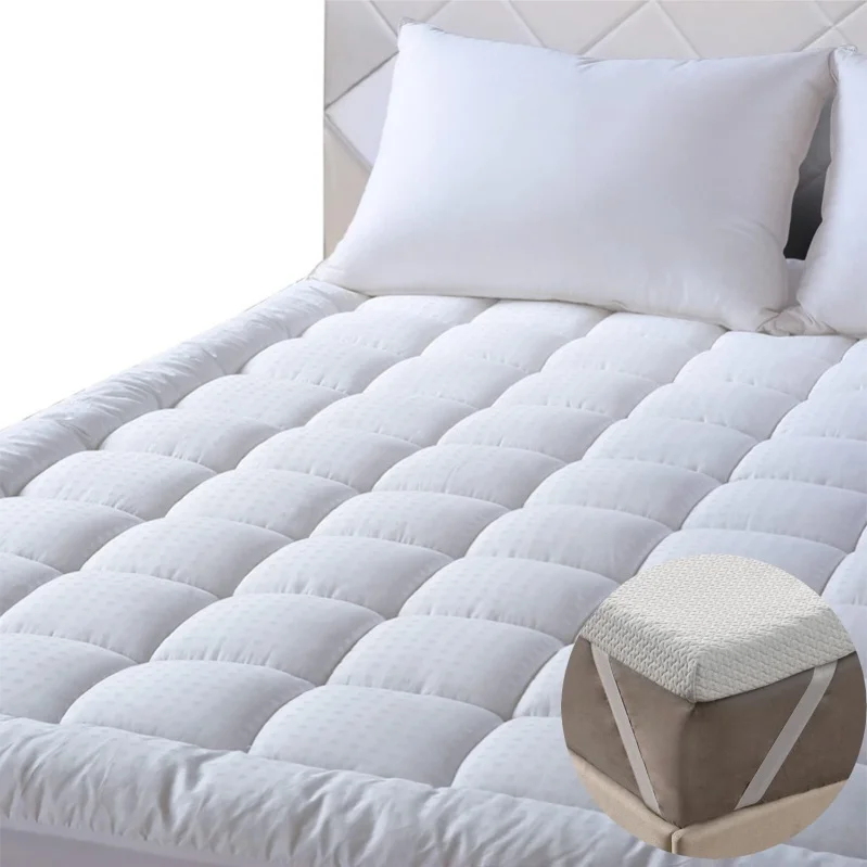 160x200-200x200-cm-10-Inches-Deep-Soft-Goose-Down-Bamboo-Eco-Organic-Hotel-Bed-Mattress-Pads-Toppers-Cover-Waterproof