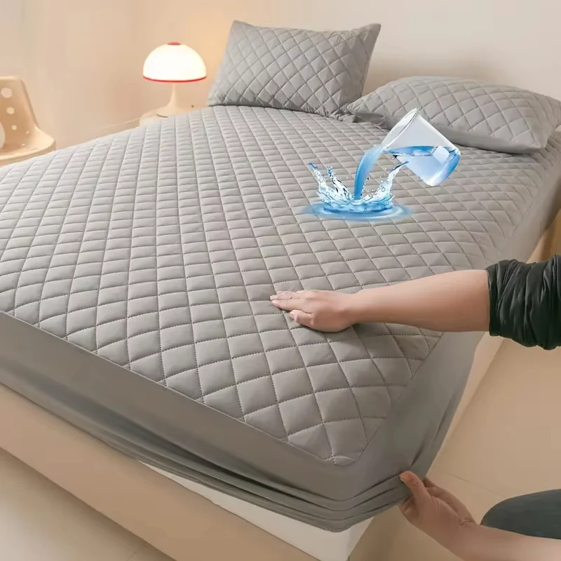 1pc-3D-Air-Fabric-Thick-Mattress-Cover-Waterproof-Protector-Soft-Breathable-Fitted-Bed-Sheet