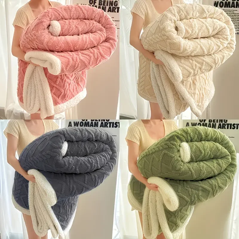 1pc-Jacquard-Weighted-Blanket-for-Adults-Soft-Warm-and-Thickened-Calm-Blanket-for-Ultimate-Comfort