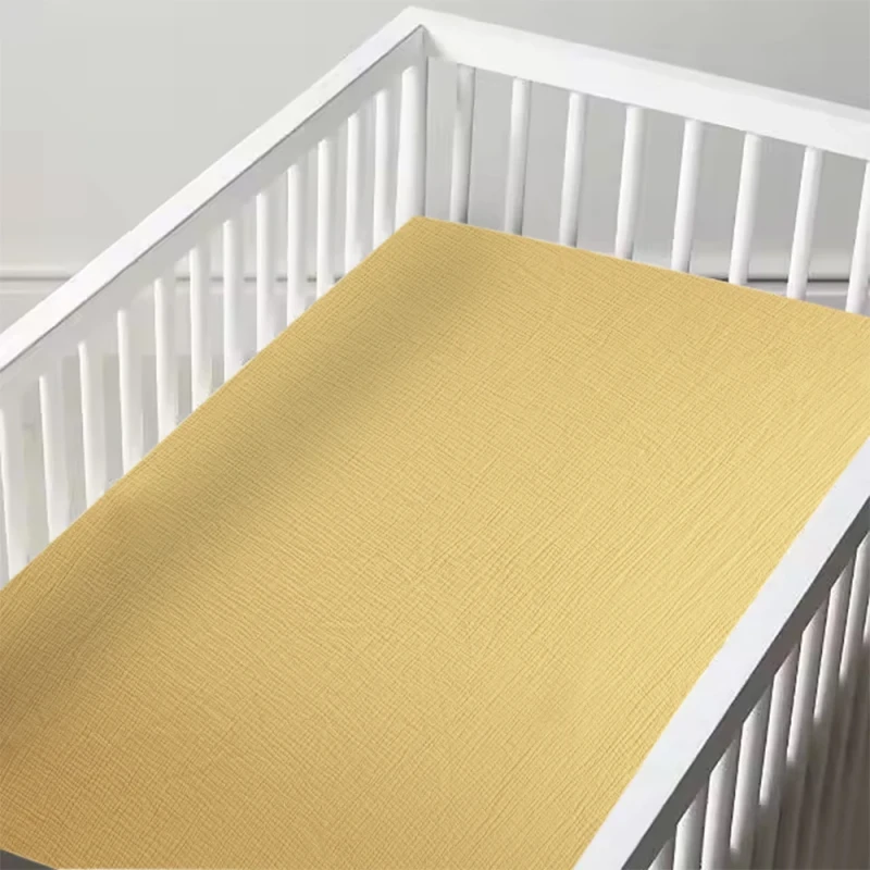 2-Pack-Soft-Muslin-Gauze-Crib-Sheet-High-Elastic-Cotton-Baby-Bedding-for-Newborn-Cot-Bed-Custom-Size-Kids-Bedding