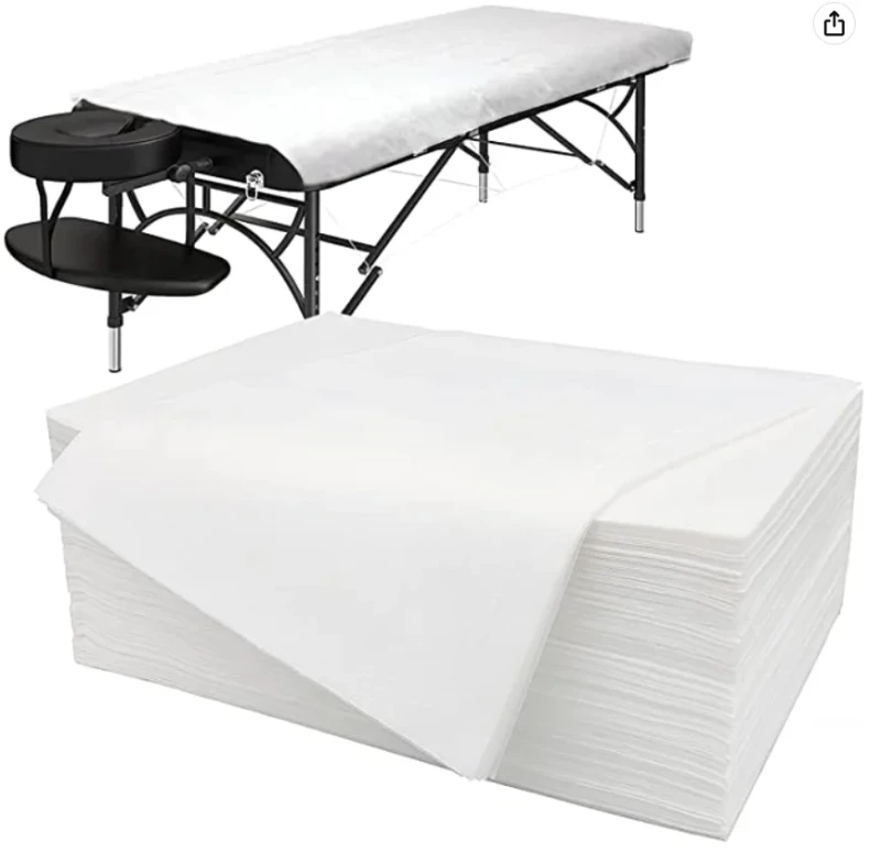 20-Pack-Eco-Friendly-Disposable-Non-Woven-Portable-Bed-Sheets-Single-Folded-Waterproof-PP-Material