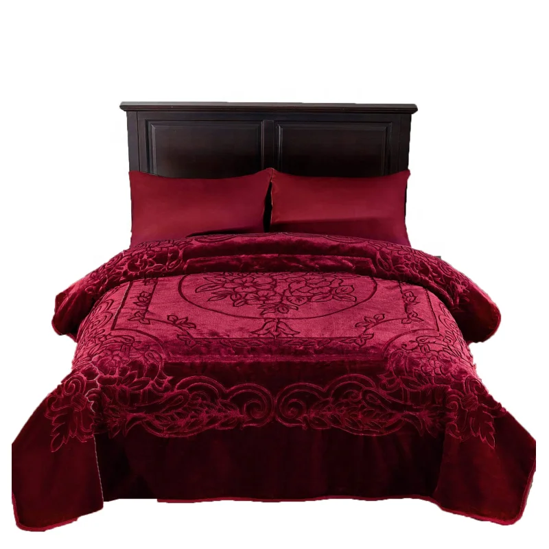 200-240cm-High-Quality-Double-Ply-Soft-Embossed-Raschel-Mink-Heavy-Blanket