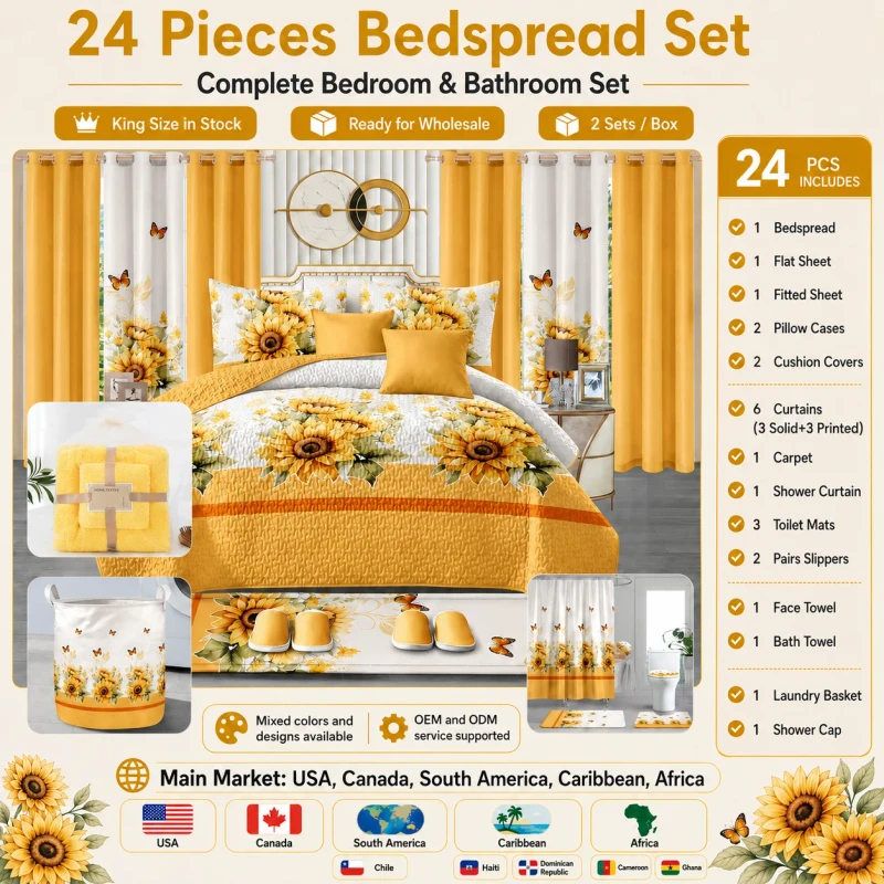 24-Pieces-Luxury-King-Size-Bedspread-Bedding-Set-with-Curtains-Complete-Bedroom-and-Bathroom-Set-for-Home