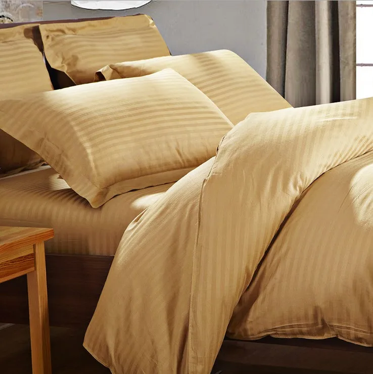 240-TC-Cotton-Hotel-Satin-Stripe-Bed-Sheets-Fitted-in-King-Size-Colorful-4-Pc-Flat-Bed-Sheets-Set