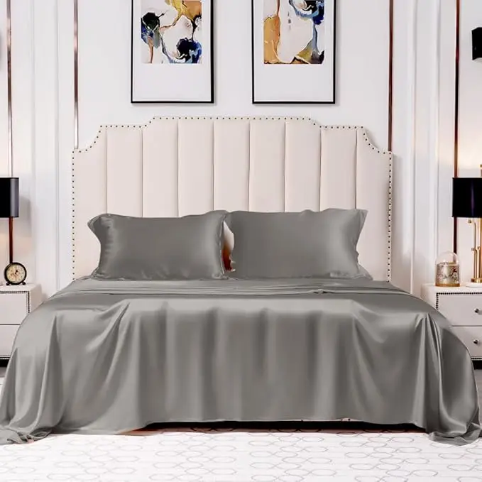 25-Momme-100-Top-Grade-Natural-Mulberry-Silk-Luxury-Bedding-Sets-Ultra-Soft-Durable-1-Fitted-Sheet-1-Flat-Sheet-and-2-Pillow