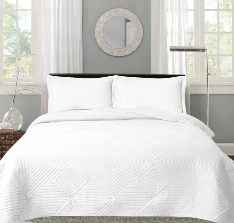 3-Pcs-Embroidery-Vintage-Pattern-Quilt-Bedspread-Microfiber-Fabric-Polyester-American-Style-All-Season