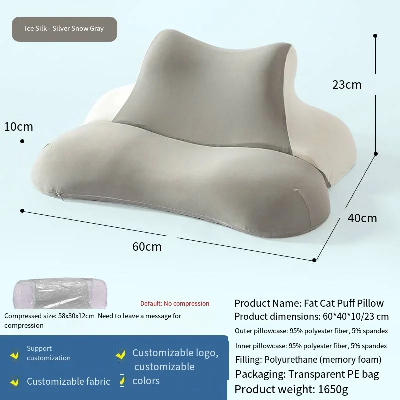 3-in-1-Memory-Foam-Bed-Pillow-Cooling-Fabric-Prone-Mat-Ergonomic-Back-Support-Cushion-Neck-Rest-Pad-for-Sleeping-Reading-Phone