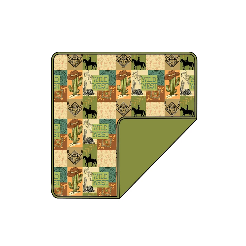 30-40-Western-Printed-Bamboo-Fiber-Double-Layer-Minky-All-Season-Customizable-Blankets-Childrens-Beddings