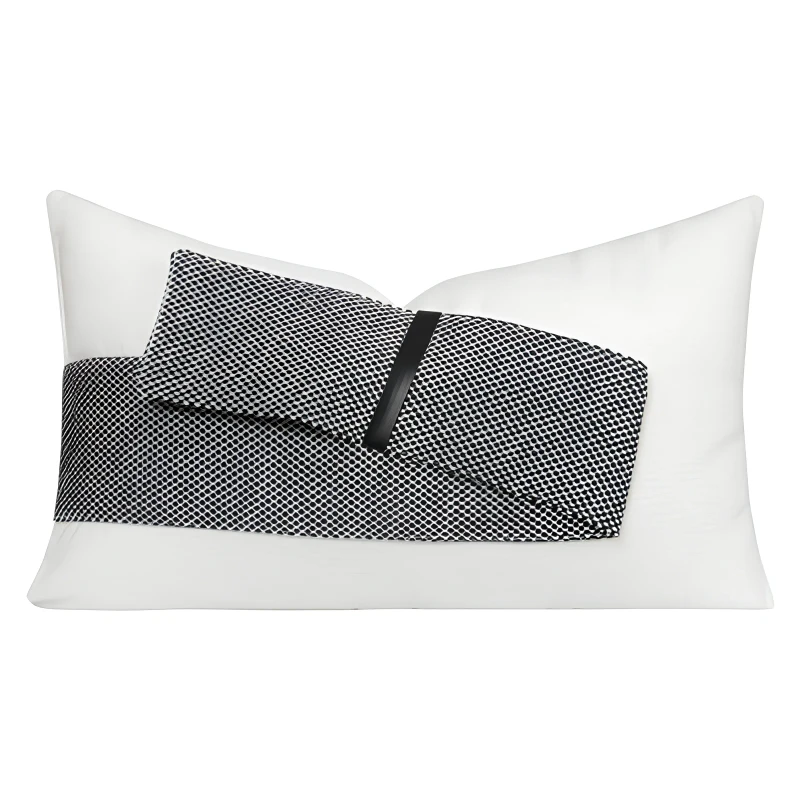 30-X-50CM-Rectangular-Woven-100-Polyester-Pillow-Insert-Patchwork-Lumbar-Pillow-Cover