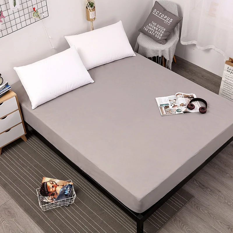 30CM-Breathable-Deep-Pocket-Fitted-Sheet-Waterproof-Mattress-Protector-Mattress-Cover