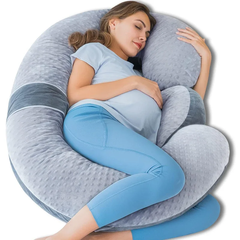 32-59-Inch-Maternity-Pillow-Full-Body-Multifunctional-Velvet-U-Shaped-Pregnancy-Pillow-for-Side-Sleeping