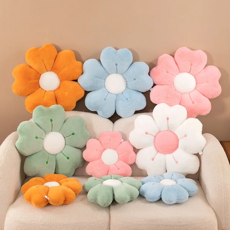 35cm-50cm-Flower-Shaped-Decorative-Throw-Bed-Couch-Cute-Daisy-Sofa-Pillow-Dorm-Decor-Floor-Seating-Cushion-Custom-Plush-Toys