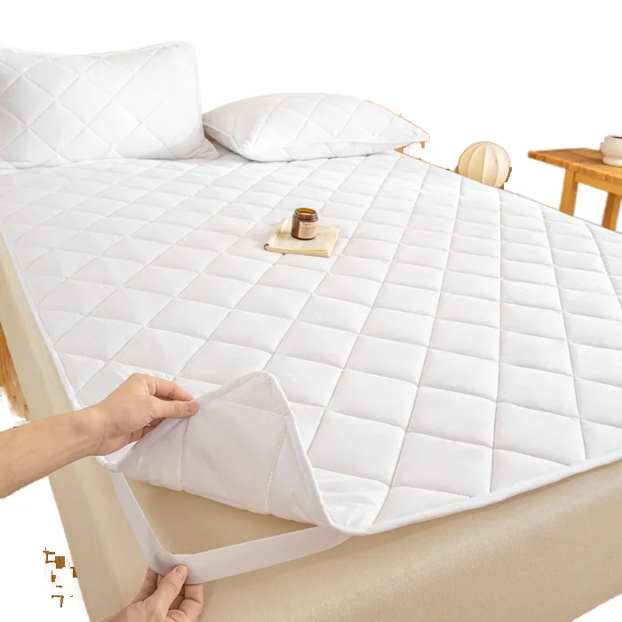 3D-Air-Fabric-Waterproof-Eco-Friendly-Luxurious-Mattress-Cover-Protector-100-Polyester-Cotton-Blend-400TC-Thread-Count-Home