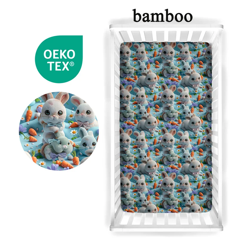 3D-Effect-Printed-Organic-Bamboo-Baby-Fitted-Crib-Sheets-Set-OEKO-TEX-Fabric-Eco-Friendly-All-Season-Custom-Bed-Sheet