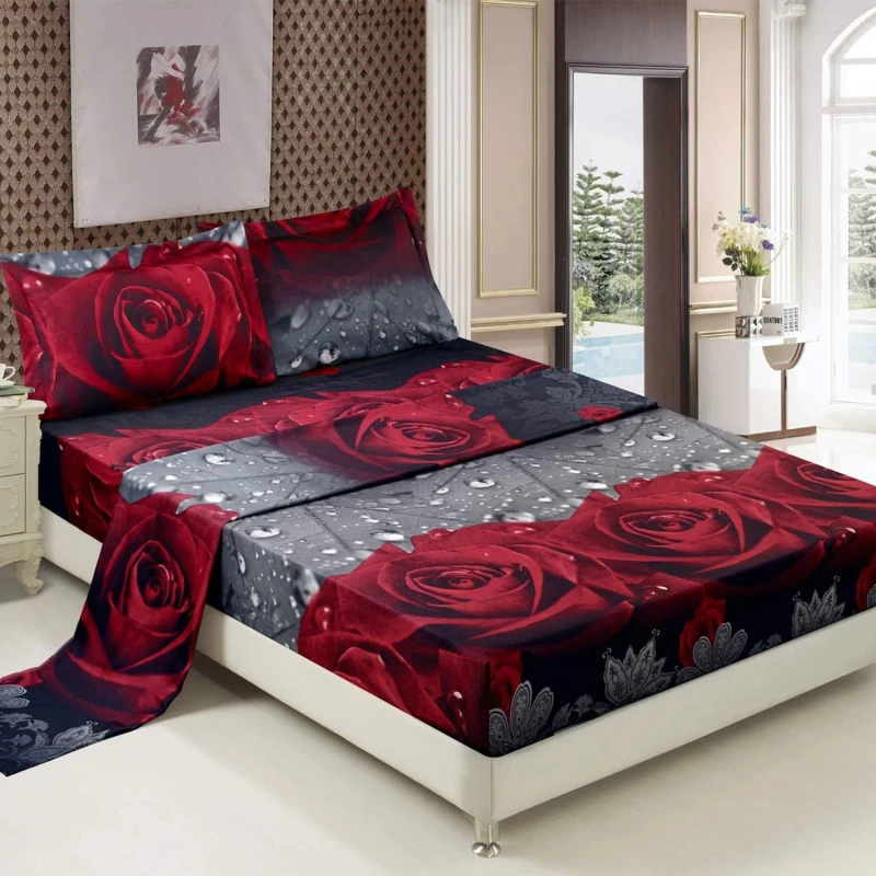 3D-Rose-Bedding-Sets-High-Quality-Soft-Duvet-Cover-Bedsheet-Polyester-Printed-Bedclothes-Support-Custom