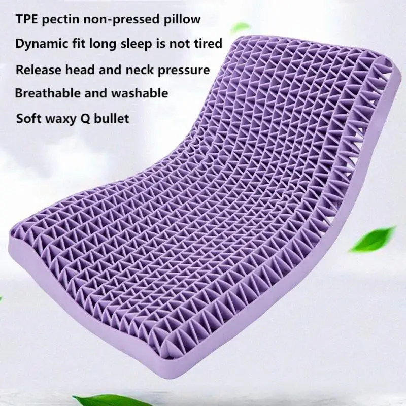 3D-Wave-TPE-Cooling-Gel-Latex-Pillow-Washable-Grid-Support-Pillow