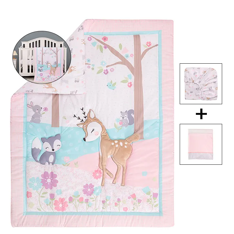3pcs-Cartoon-Animal-Pattern-Newborn-Toddler-Nursery-Baby-Crib-Bedding-Set-Including-Fitted-Crib-Sheet-Dust-Ruffle-Comforter