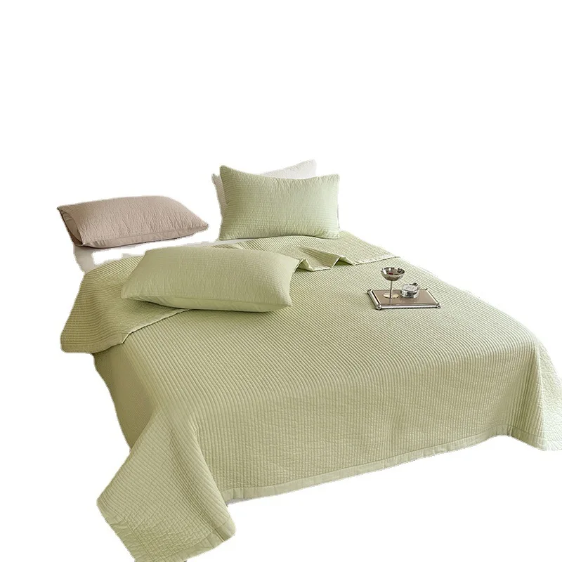 3pcs-Solid-Bedspread-Set-Cotton-Summer-Cool-Quilt-Washed-Cotton-Bedding-Coverlet-Sets