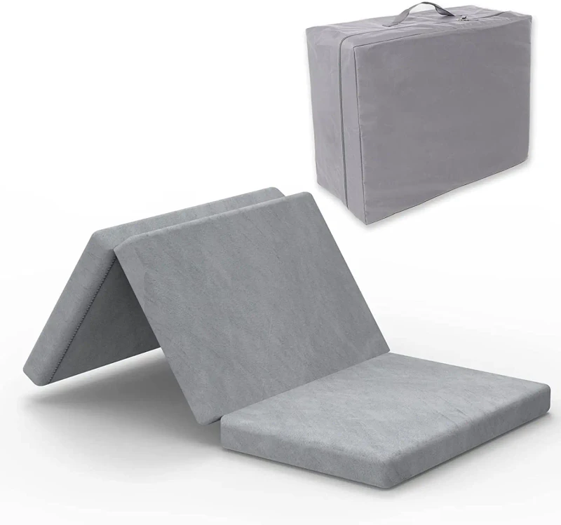 4-Inch-Foldable-Floor-Mattress-Breathable-Mattress-Topper-with-Bamboo-Cover-3-Layers