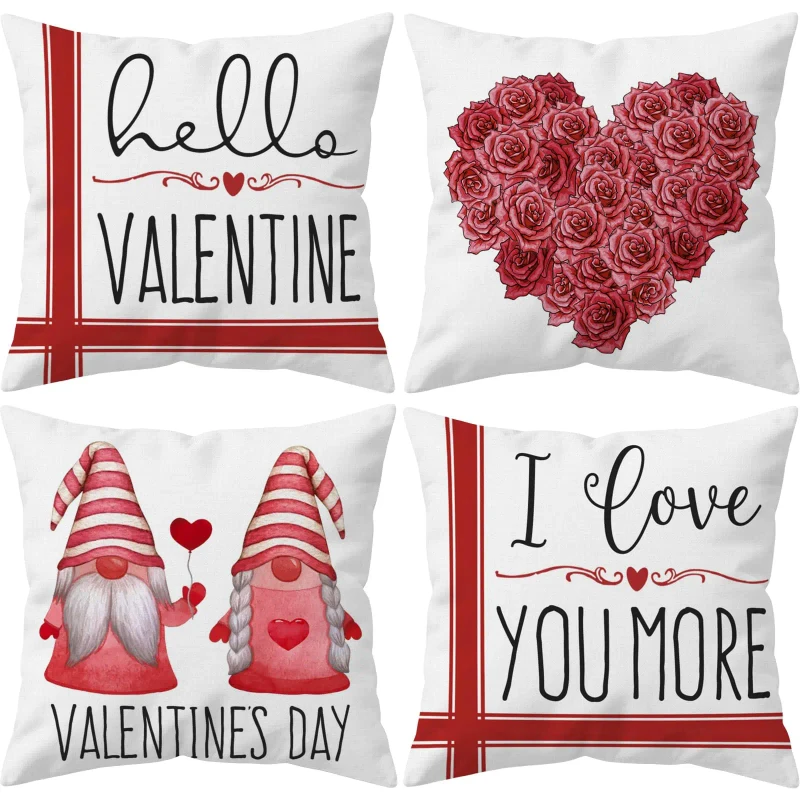 4-Pcs-Valentines-Day-Pillow-Covers-Dwarf-Rose-Love-I-LOVE-YOU-Design-Suitable-for-Home-Garden-Decoration
