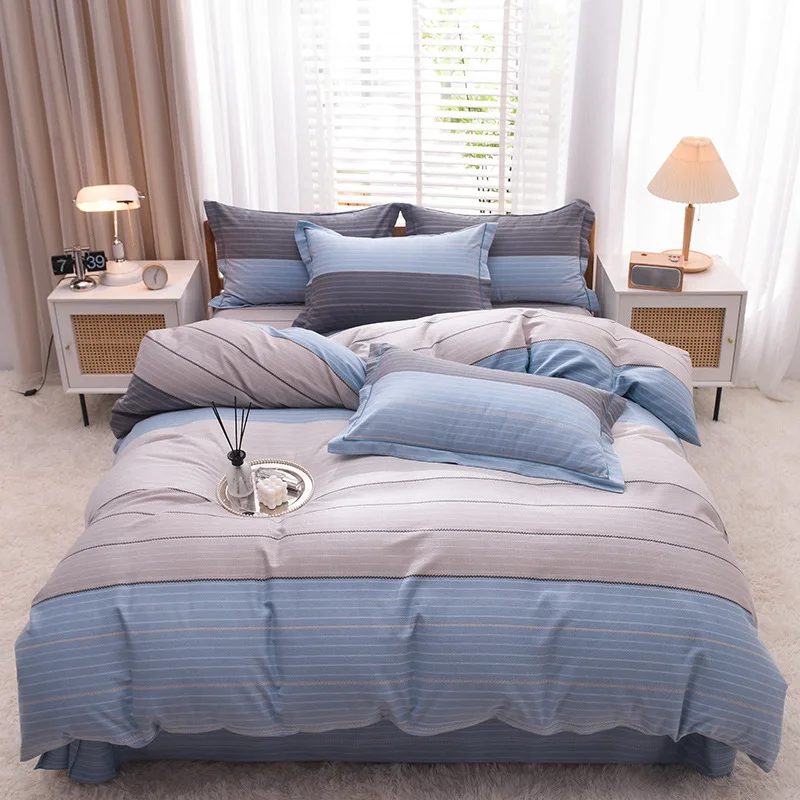 4-Piece-Comforter-Set-High-Quality-Pure-Cotton-Duvet-Cover-and-Bed-Sheets-for-King-and-Queen-Sizes-ODM-OEM-Bedding