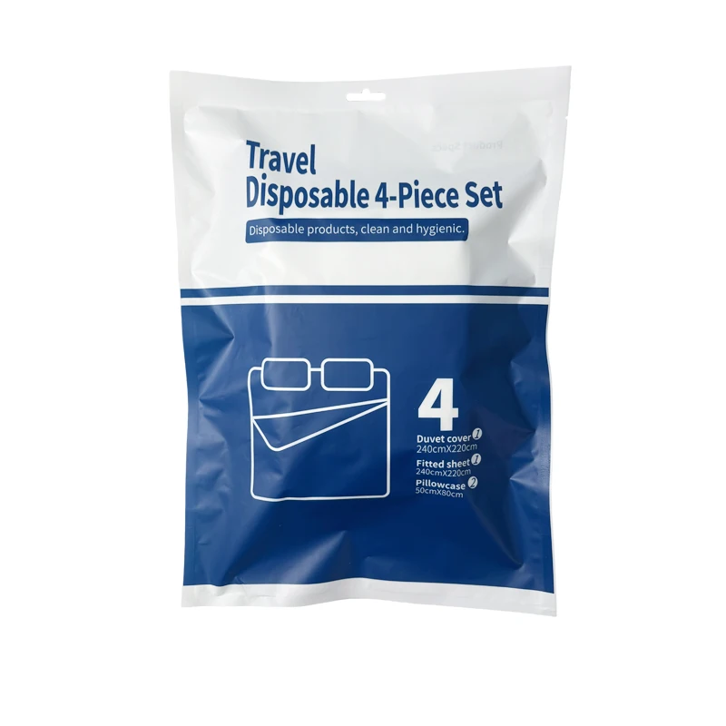 4-Piece-Hotel-Disposable-Bedding-Set-White