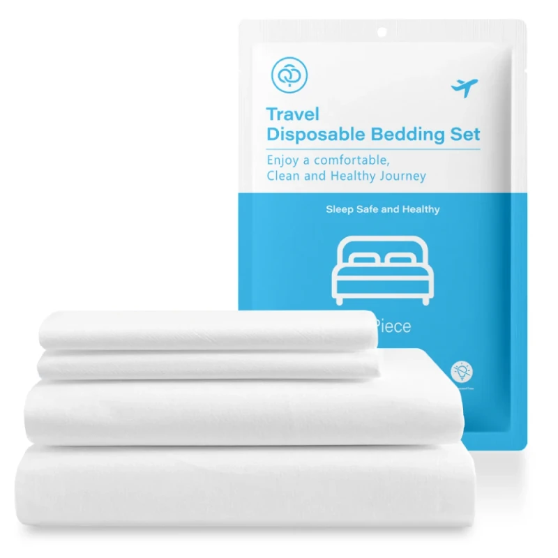 4-piece-Disposable-Bedding-Sheets-Set-King-Queen-Size-Sheet-Quilt-Cover-Pillowcase-for-Hotel-Travel
