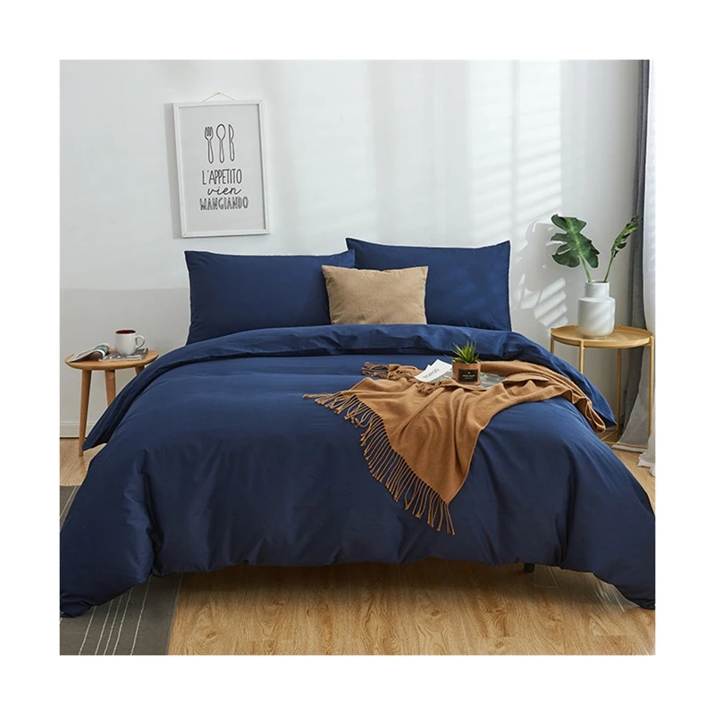 40s-Cotton-Duvet-Cover-Set-Plain-Quilt-Bed-Sheet-and-Pillowcases