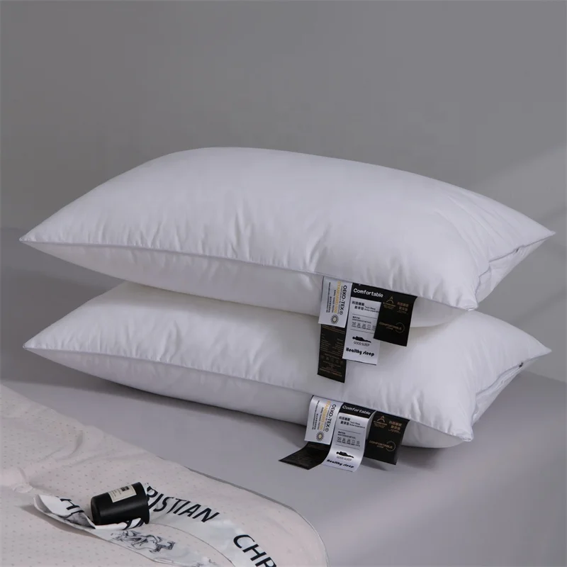 48-74cm-Simple-Five-Star-Hotel-Home-Pillow-Core-Bed-Cushion-100-Cotton-Face-Neck-Support-Hug-Pillows-White-Hotel-Pillows