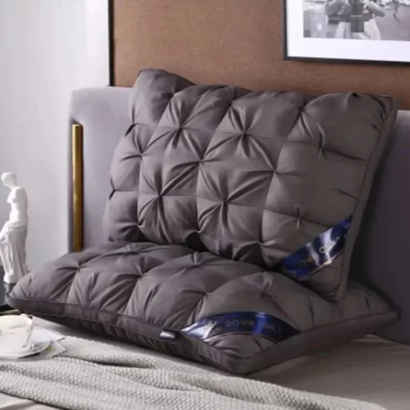 48x74cm-Luxury-White-Goose-Down-Pillows-Down-Proof-King-Queen-100-Cotton-Bedding-3D-Style-Rectangle-Pillow-for-Lover-Gift
