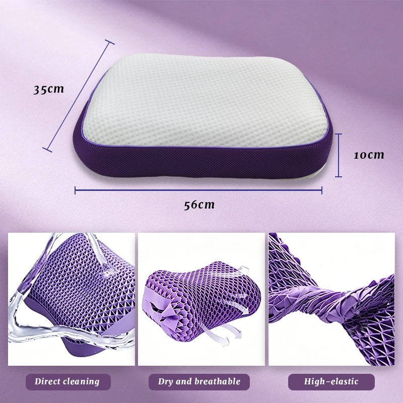 4D-POE-High-Support-Washable-High-Rebound-Polymer-Air-Nest-Comfort-Support-TPE-Neck-Pillow