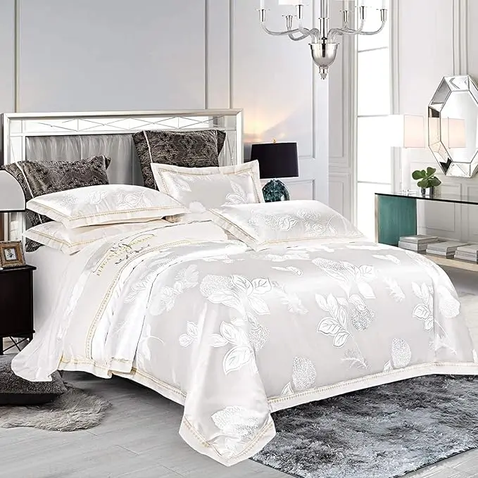 4PCS-Bedding-Duvet-Cover-Set-Floral-Jacquard-Satin-Duvet-Cover-Set-100-Cotton-Bed-Quilt-Cover-Luxury-Wedding-Bedding-Set