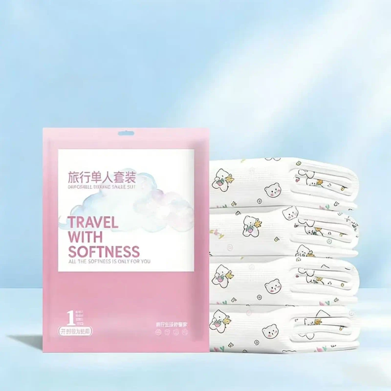 4Pcs-Disposable-Bedding-Set-Single-Double-Size-Disposable-Bed-Linen-Set