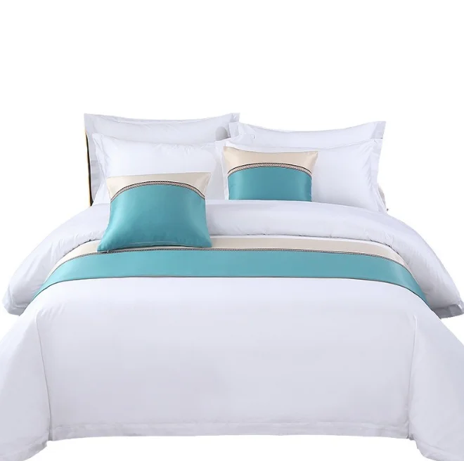 4Pcs-Microfiber-Bed-Linen-Bedding-Set-Flat-Fitted-Sheet-Bedsheet-With-2-Pillow-Case-for-Hotel