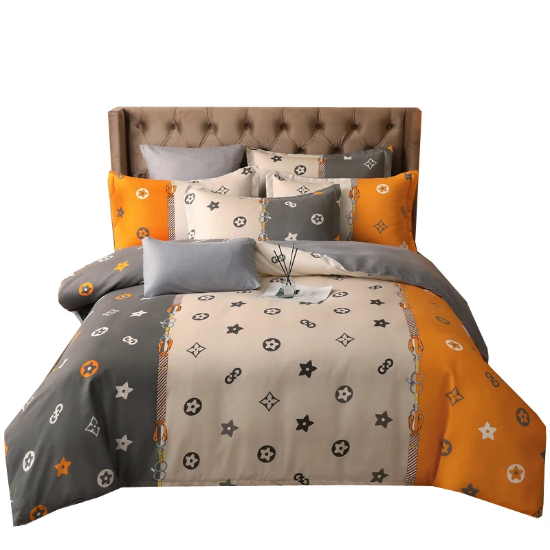 4pcs-Bedroom-Comfortable-Bedspread-Duvet-Quilt-Cover-Soft-Pillowcase-Bedding-Set