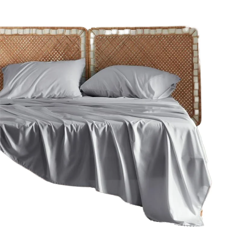 4pcs-Organic-Fiber-Bedding-Sheets-Set-Ultra-Soft-Breathable-Bamboo-Fitted-Sheet-Modern-Woven-Flat-Sheet-Lyocell-Fiber-Bedding