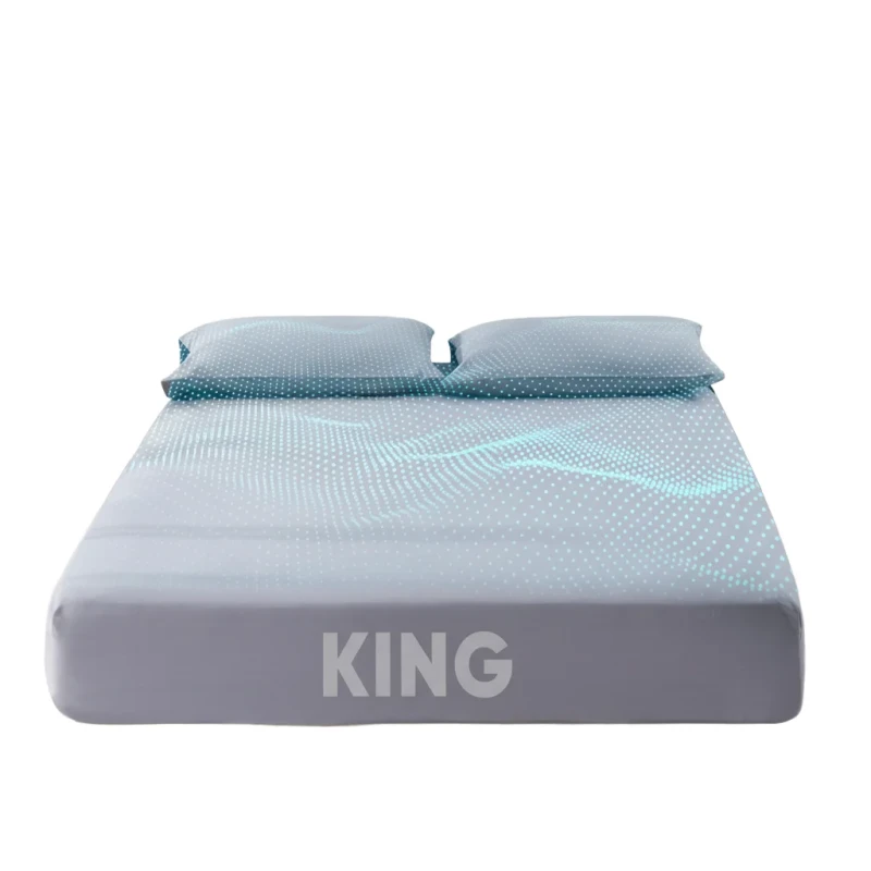 5-Silver-Fiber-95-Cotton-Anti-Mold-Grounding-Fitted-Sheet-Moisture-Wicking-300-Thread-Count-All-Season-Use