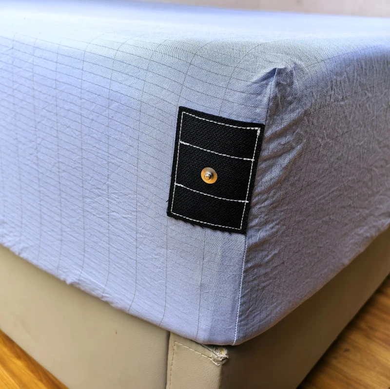 5-Silver-Fiber-95-Organic-Cotton-Grounding-Earthing-Anti-Static-Fitted-Type-Bed-Sheet-Suitable-for-Full-Queen-King