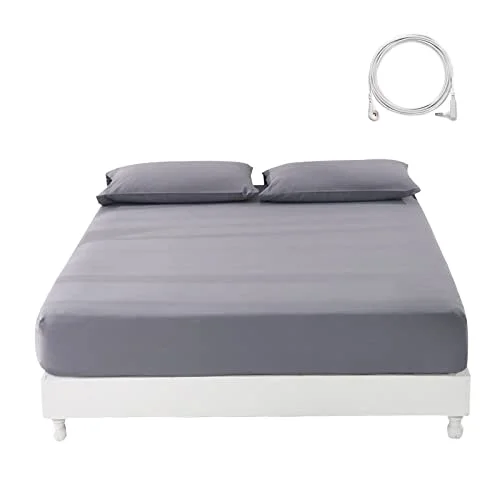 5-Silver-Fiber-Conductive-Grounding-Bed-Sheets-with-Grounding-Cord-All-Size-95-Cotton-Plaid-Fitted-Sheet-for-Hotel-Hospital