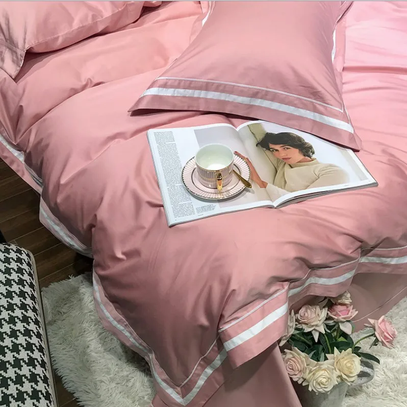 5-Star-Bed-Linen-100-Cotton-Flat-Sheet-Fitted-Sheet-Set
