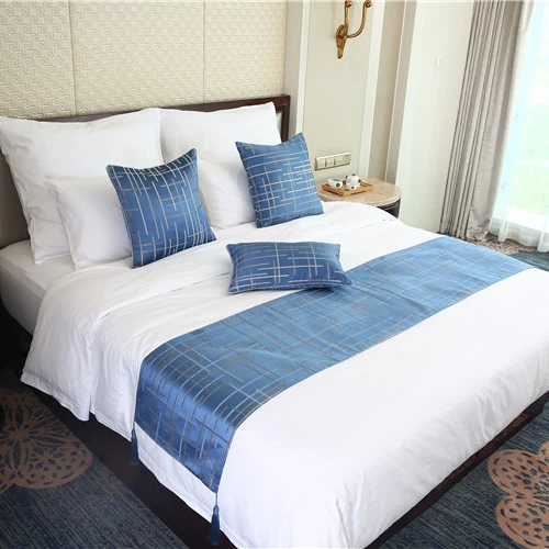 5-Star-Hotel-Jacquard-Bed-Runners-and-Matching-Pillows-Cover-for-King-Queen-Size