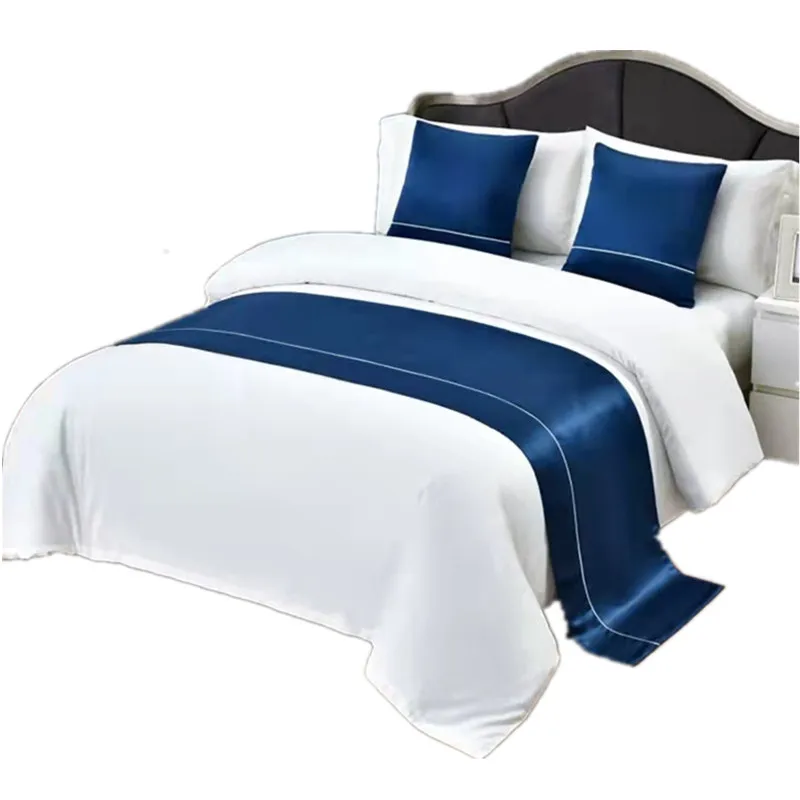 5-Star-Hotel-Luxury-Plain-Color-Hotel-Bed-Runner