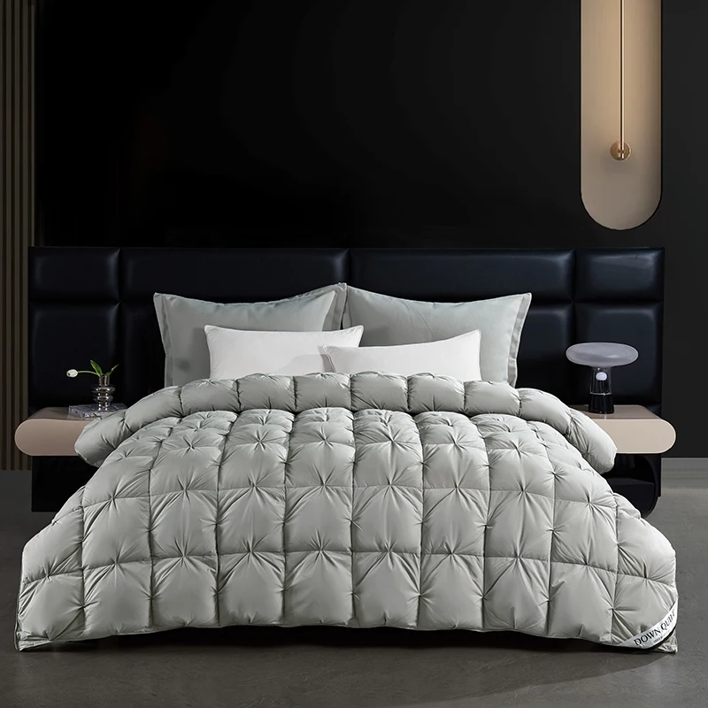 5-Star-Hotel-Luxury1000-Fill-Power-Hungarian-Gray-Goose-Down-Comforter-Ultra-Plush-Down-Quilt