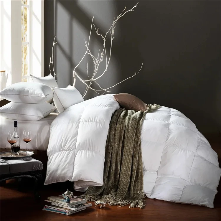 5-Star-Hotel-Quilt-White-Duck-Down-Feather-Duvets-Comforters-100-Cotton-Machine-Washable-Double-Comforter